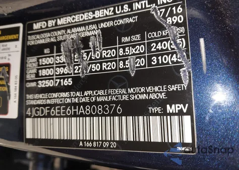 2017 Mercedes-Benz Gls 450 4Matic from USA, damaged, VIN 4JGDF6EE6HA808376